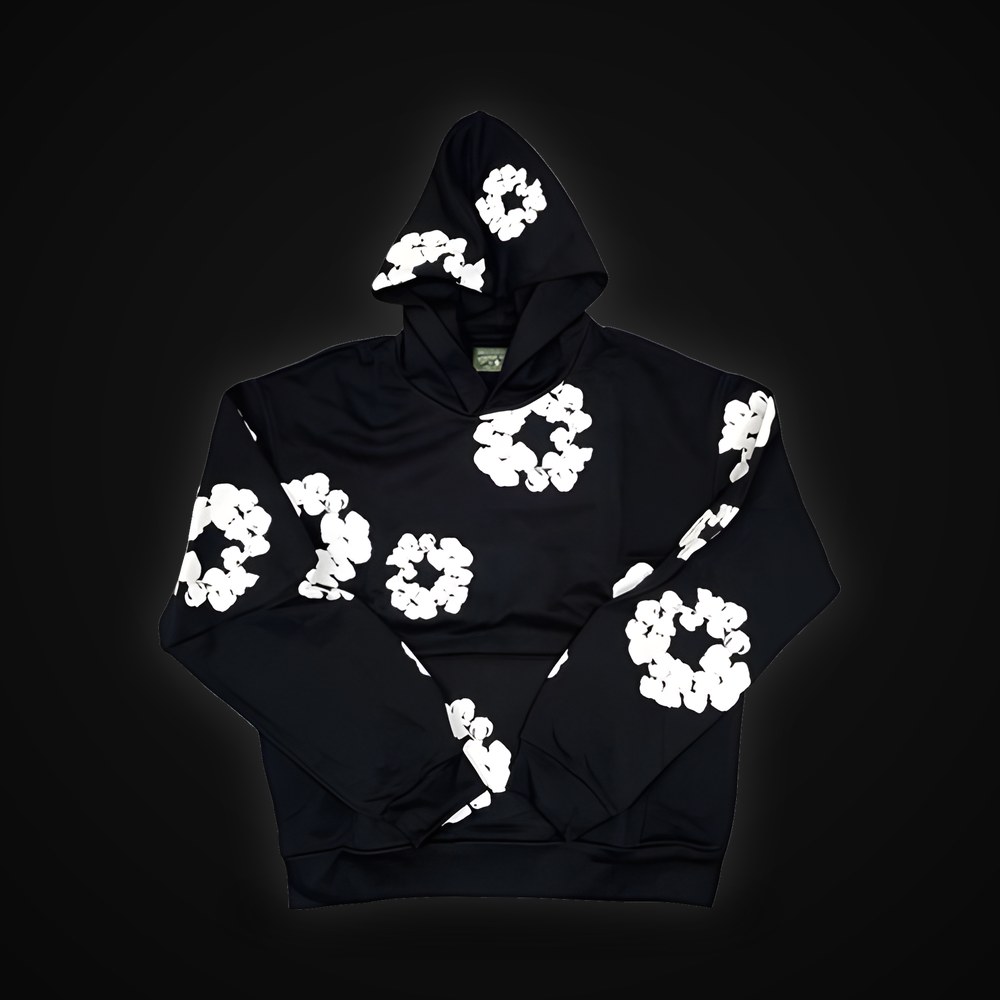 Denim Tears Cotton Wreath Hoodie — Black